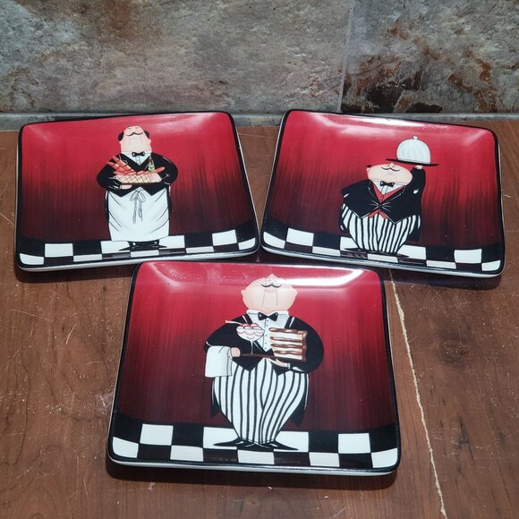 Certified International Bistro Dinner Is Served Tracy Flickinger Square Salad Pl - Picture 11 of 11